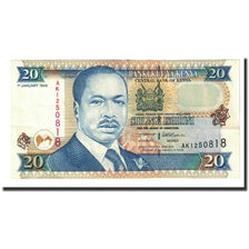 Banknote, Kenya, 20 Shillings, 1996-01-01, KM:35a2, VF(20-25)