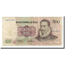 Banknote, Chile, 500 Pesos, 1988, KM:153b, VF(20-25)