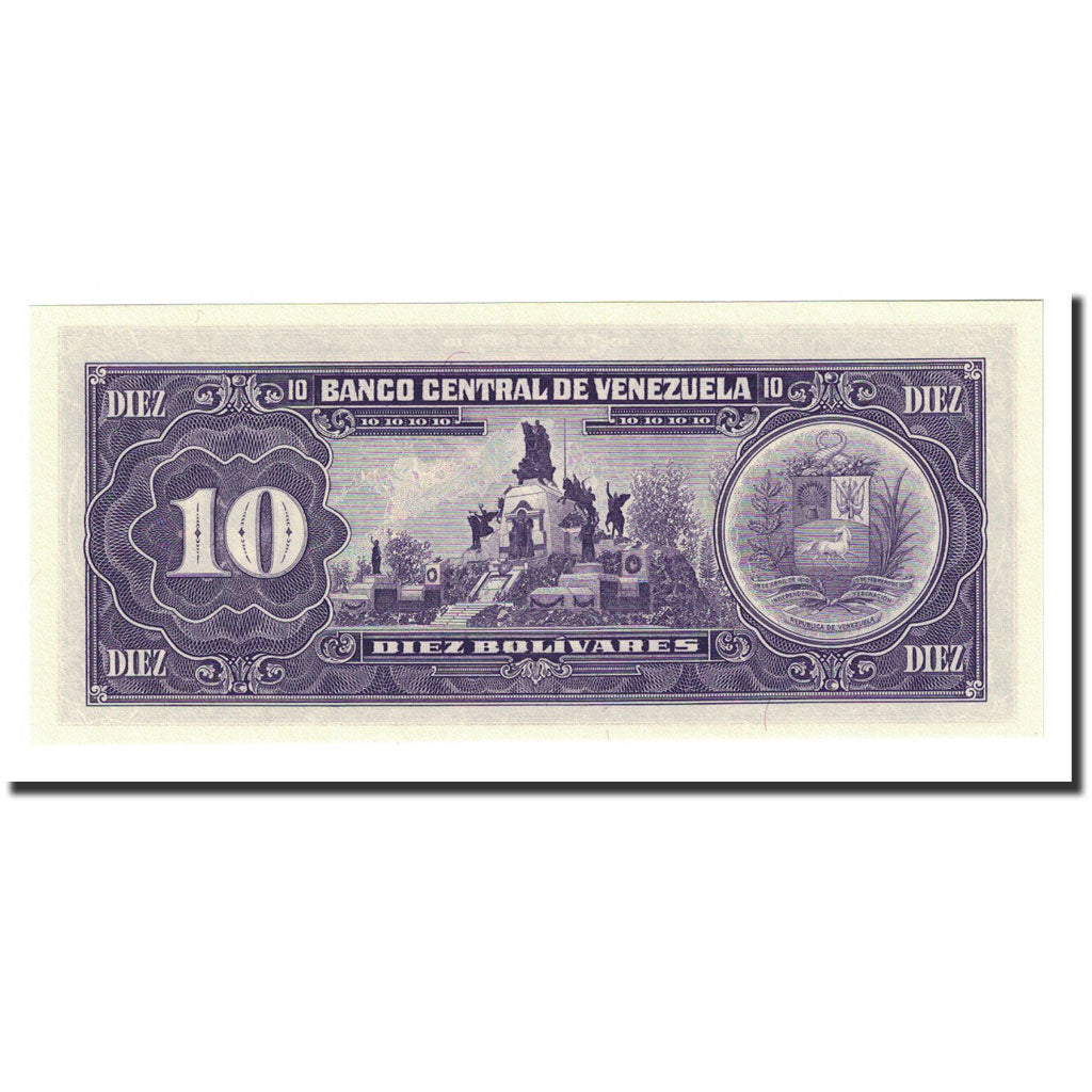 Banknote, Venezuela, 10 Bolívares, 1992-12-08, KM:61c, UNC(65-70)