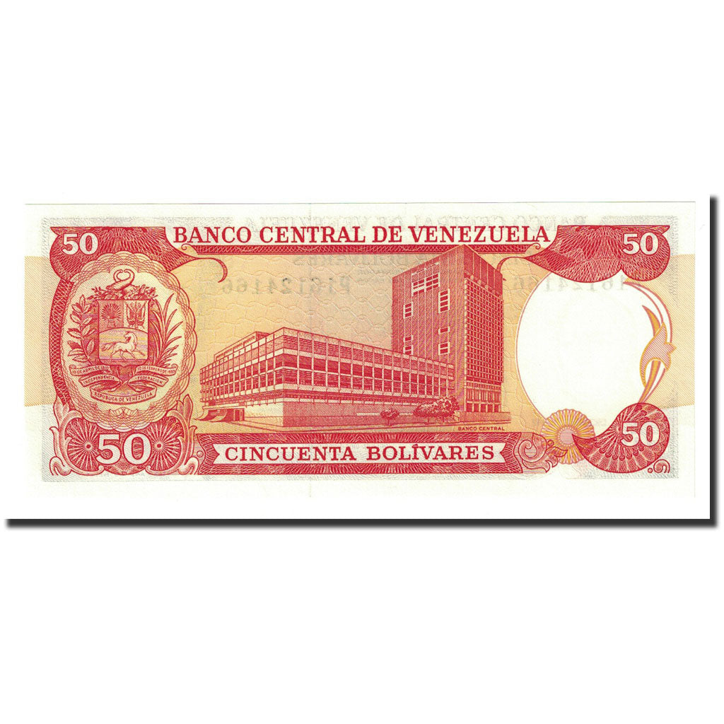Banknote, Venezuela, 50 Bolivares, 1992-12-08, KM:65d, UNC(65-70)