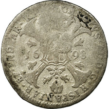 Coin, Spanish Netherlands, Flanders, 4 Patards, 1698, Bruges, VG(8-10), Silver