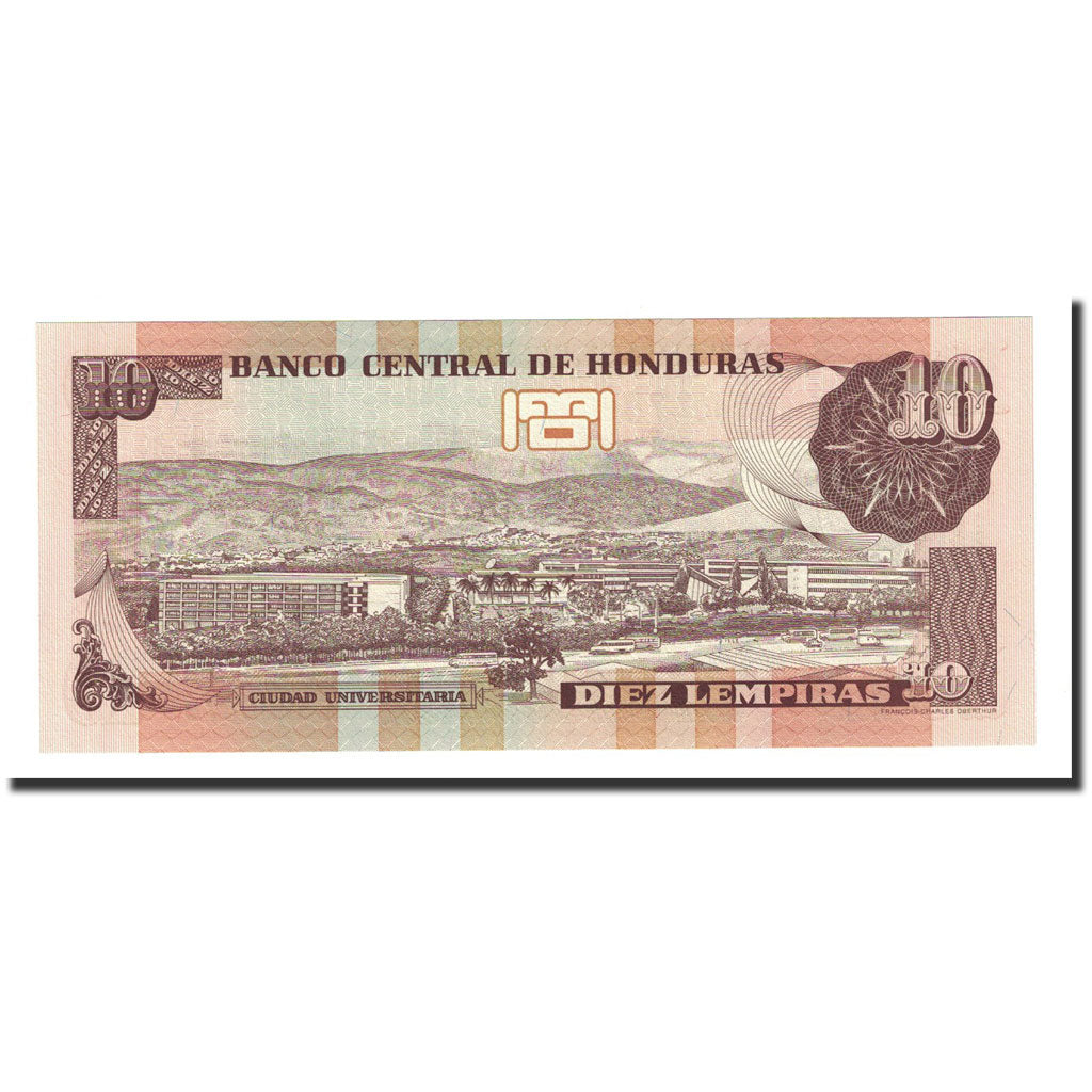 Banknote, Honduras, 10 Lempiras, 2004-08-26, KM:86c, UNC(65-70)