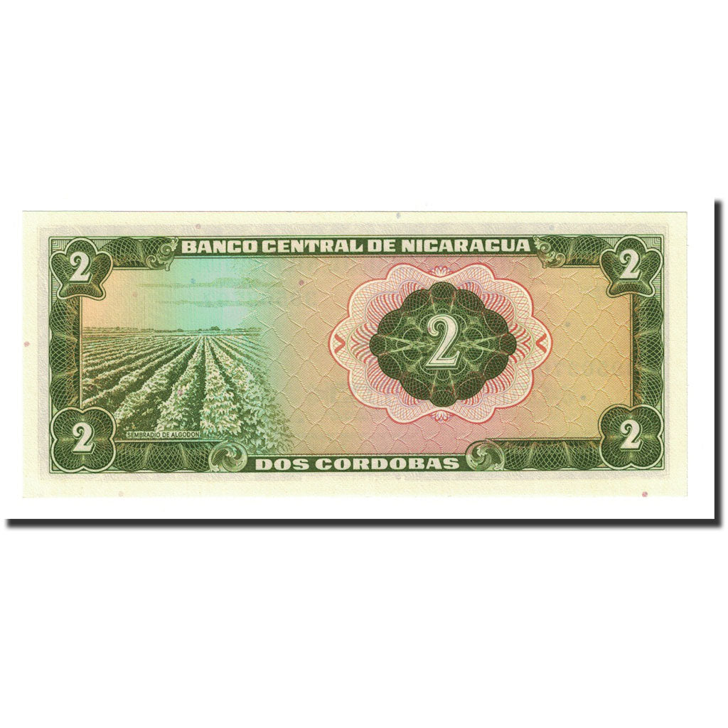 Banknote, Nicaragua, 2 Cordobas, D.1972, KM:121a, UNC(65-70)