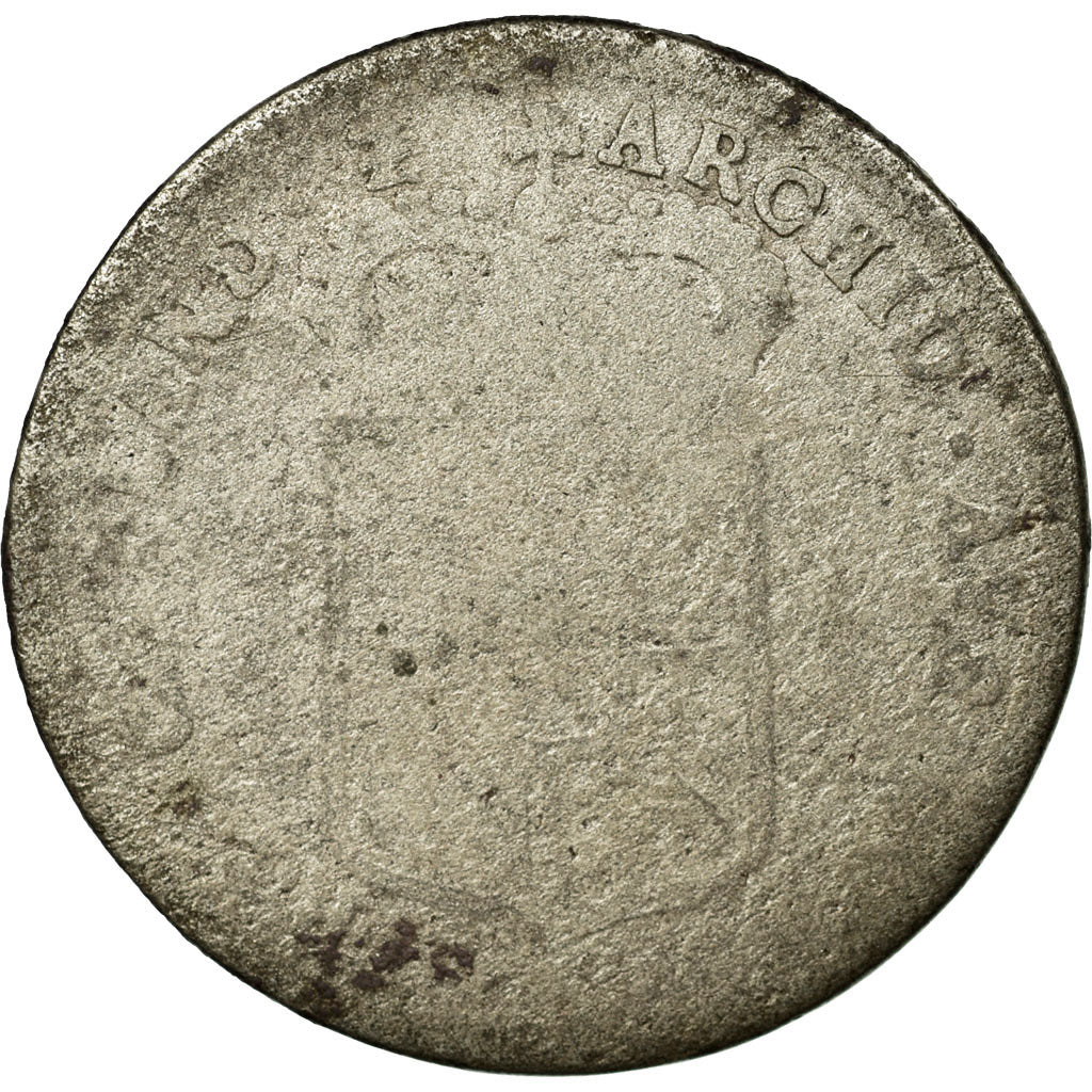 Coin, Spanish Netherlands, Flanders, 4 Patards, 1698, Bruges, VG(8-10), Silver
