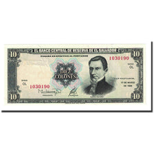 Banknote, El Salvador, 10 Colones, 1988-03-17, KM:135b, UNC(65-70)