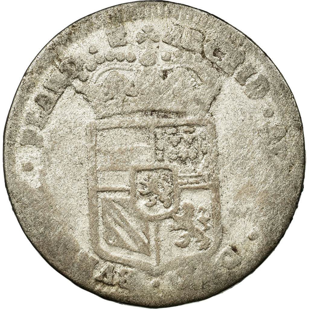 Coin, Spanish Netherlands, Flanders, 4 Patards, 1698, Bruges, F(12-15), Silver