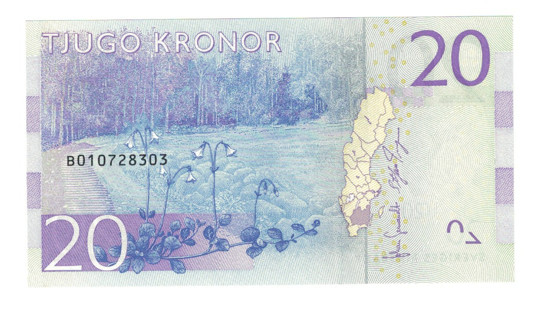 Banknote, Sweden, 20 Kronor, 2015, UNC(65-70)