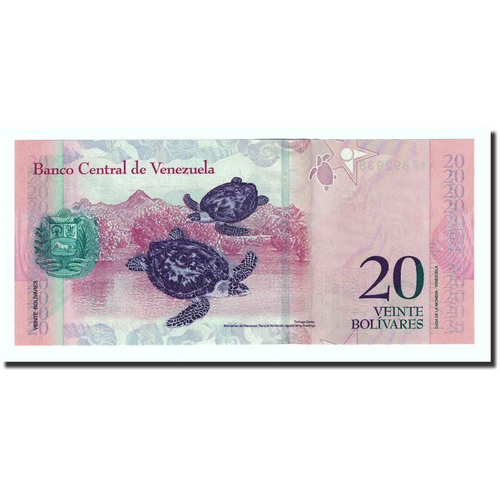 Banknote, Venezuela, 20 Bolivares, 2007-03-20, KM:91a, UNC(65-70)