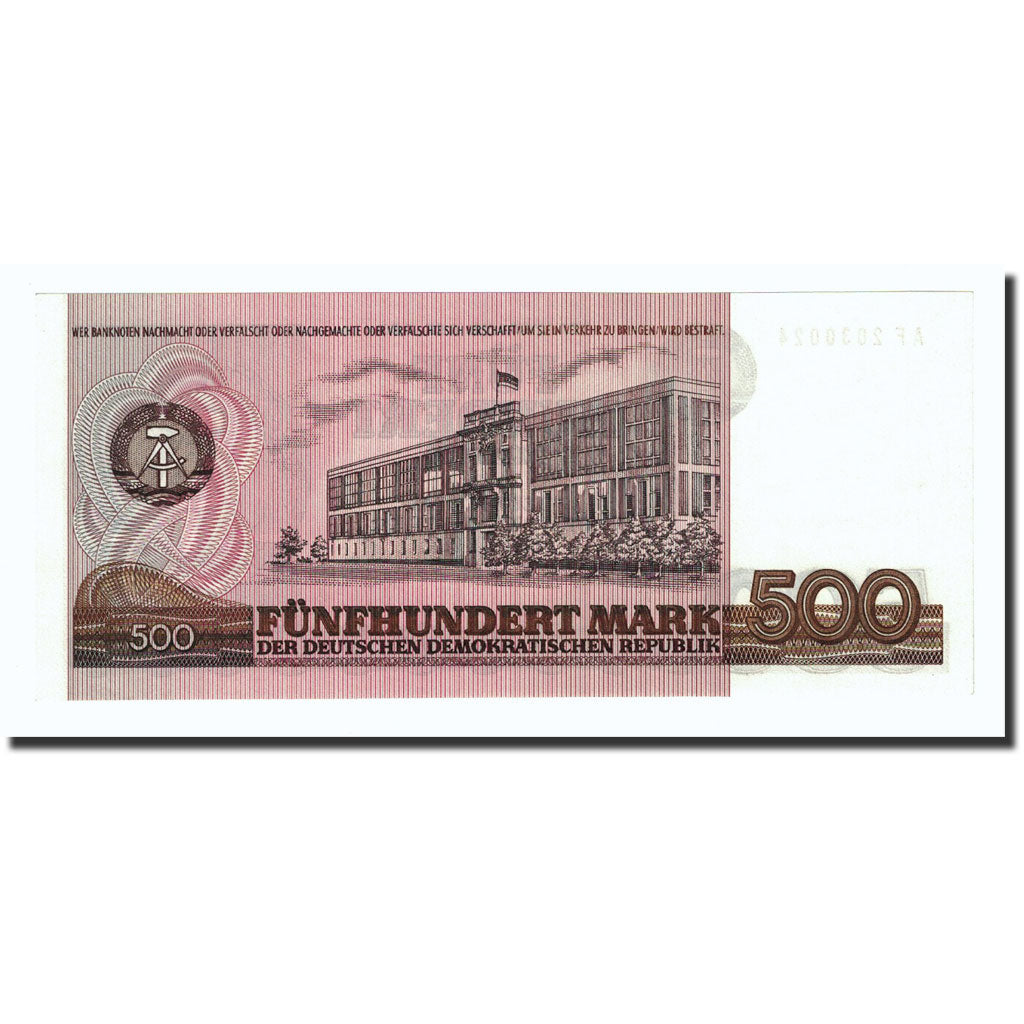 Banknote, Germany - Democratic Republic, 500 Mark, 1985, KM:33, UNC(65-70)