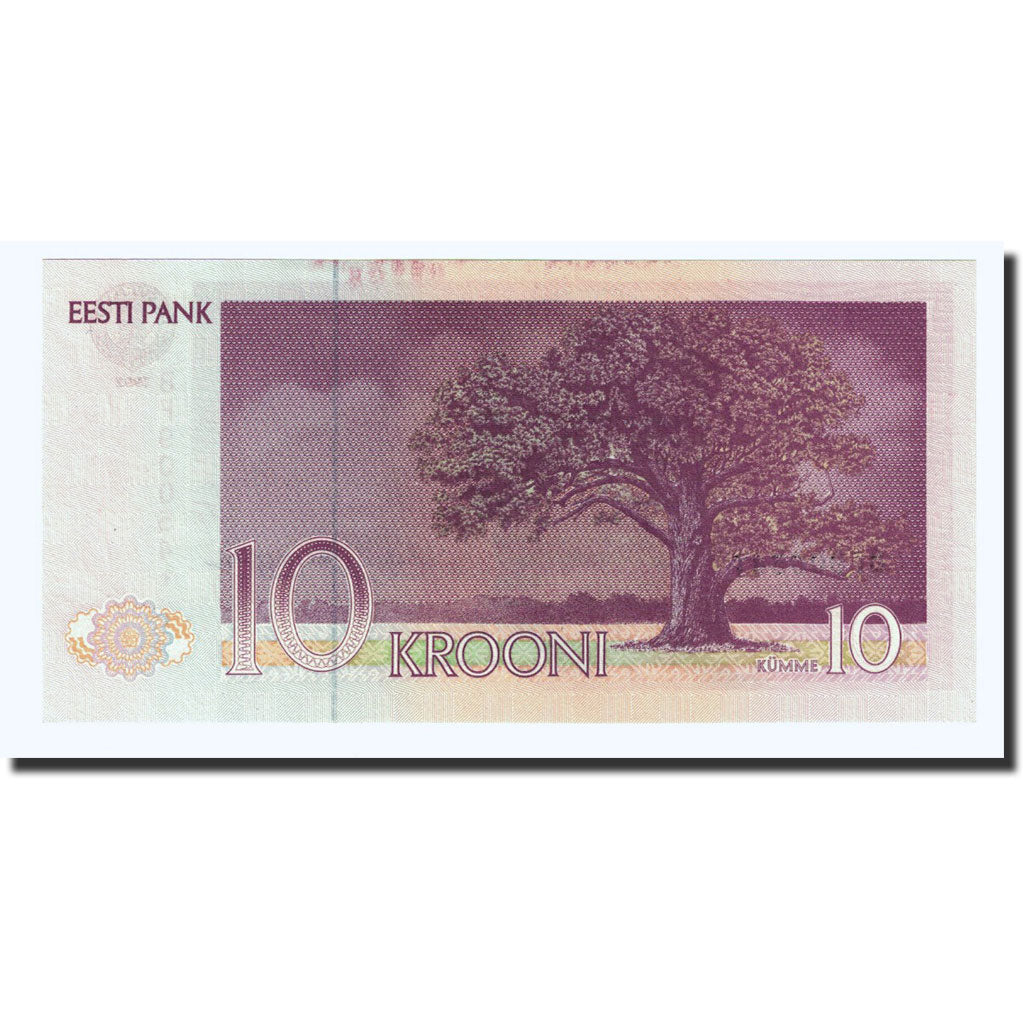 Billete, 10 Krooni, 1992, Estonia, KM:72b, UNC