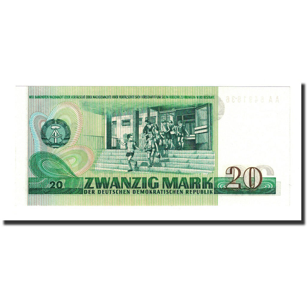 Banknote, Germany - Democratic Republic, 20 Mark, 1975, KM:29b, UNC(65-70)