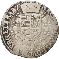 Spanish Netherlands, BRABANT, 1/4 Patagon, Antwerp, VG(8-10), Silver, KM:34.1