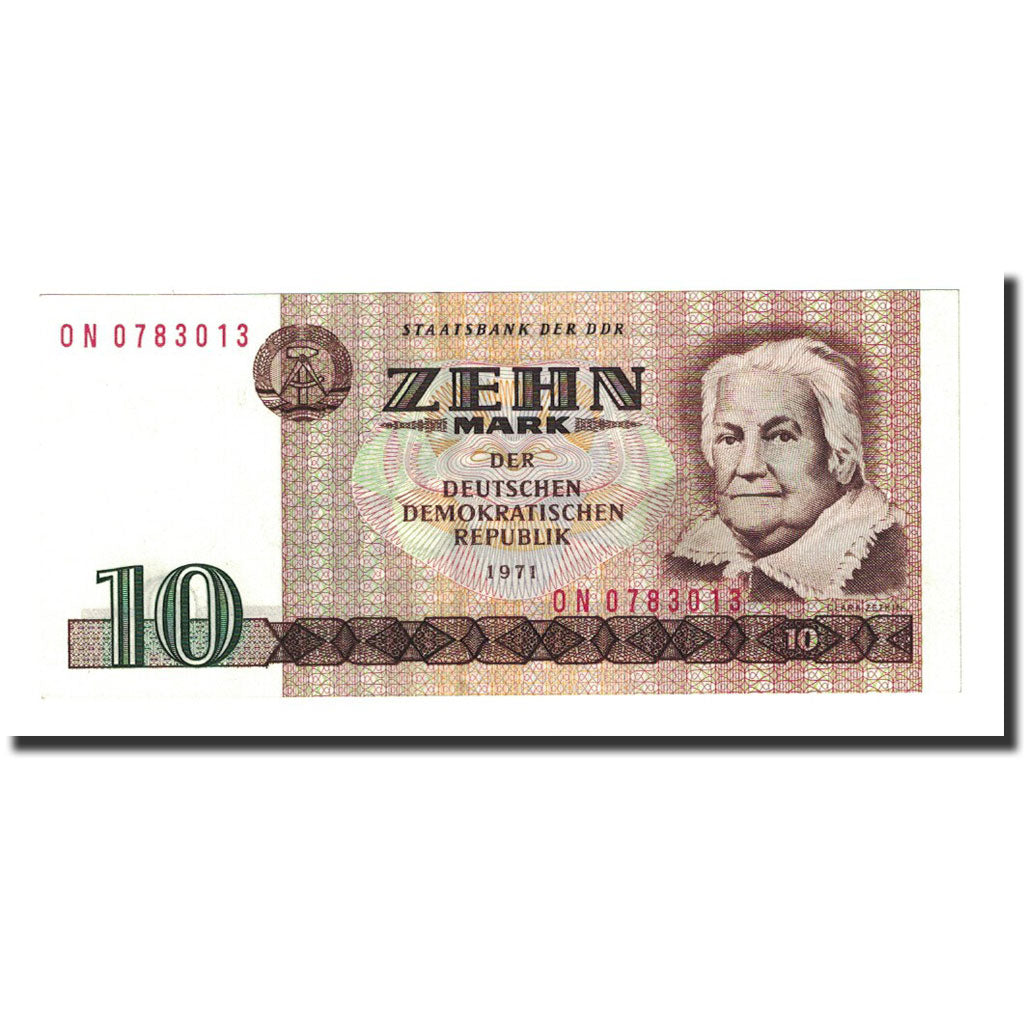 Banknote, Germany - Democratic Republic, 10 Mark, 1971( 1985), KM:28b