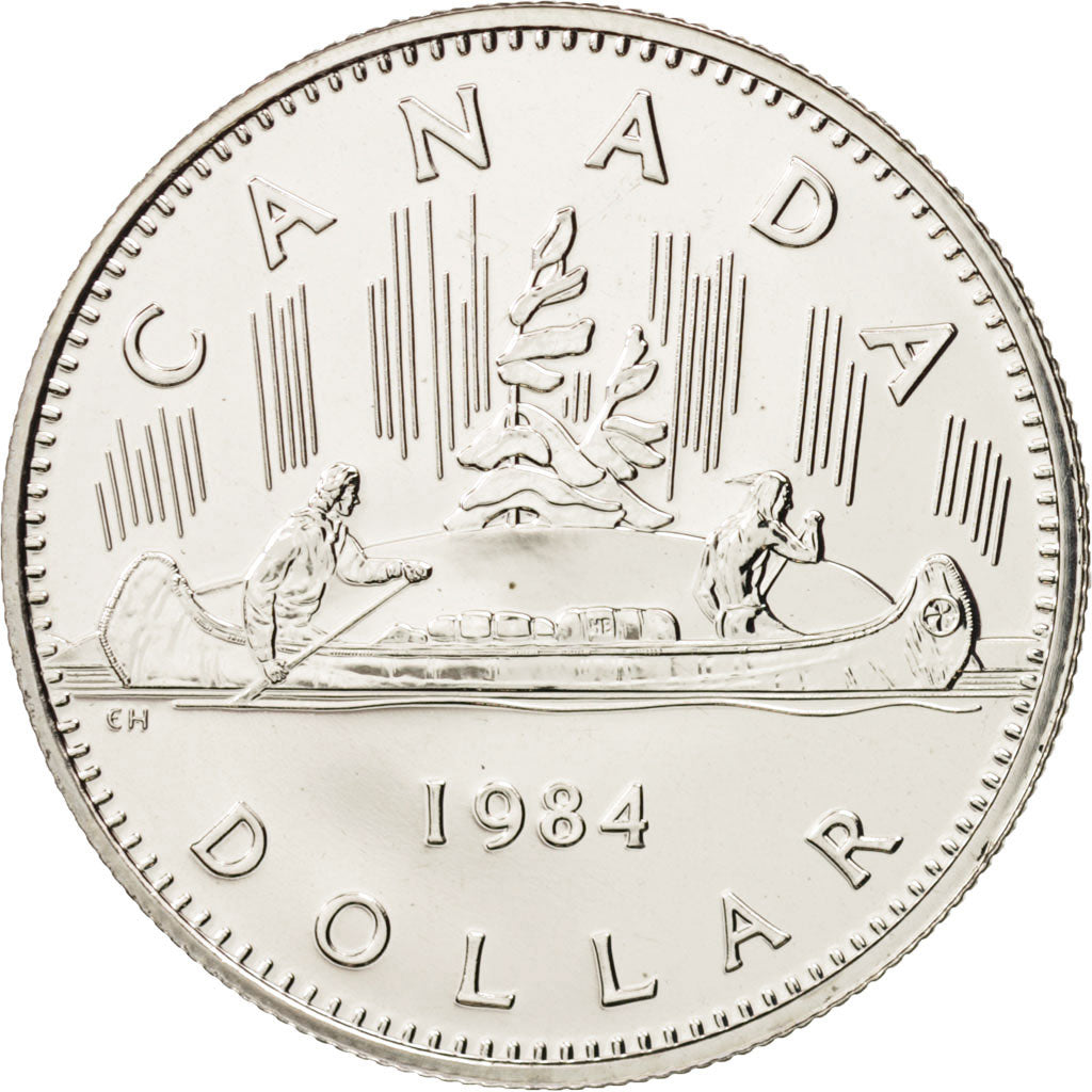 Elizabeth II, Dollar, 1984, Ottawa, MS(65-70), Nickel, KM:120.1
