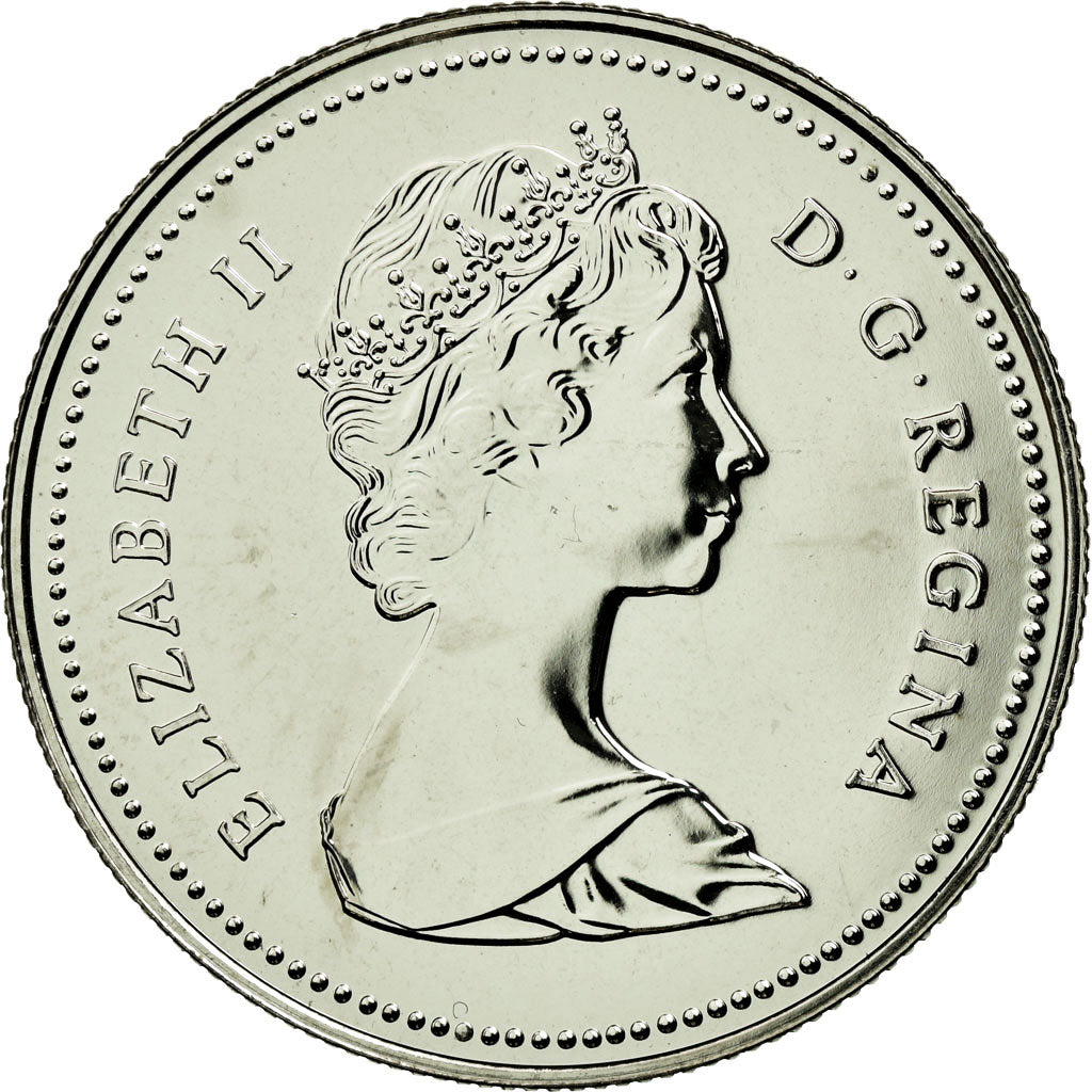 Coin, Canada, Elizabeth II, 50 Cents, 1984, Royal Canadian Mint, Ottawa