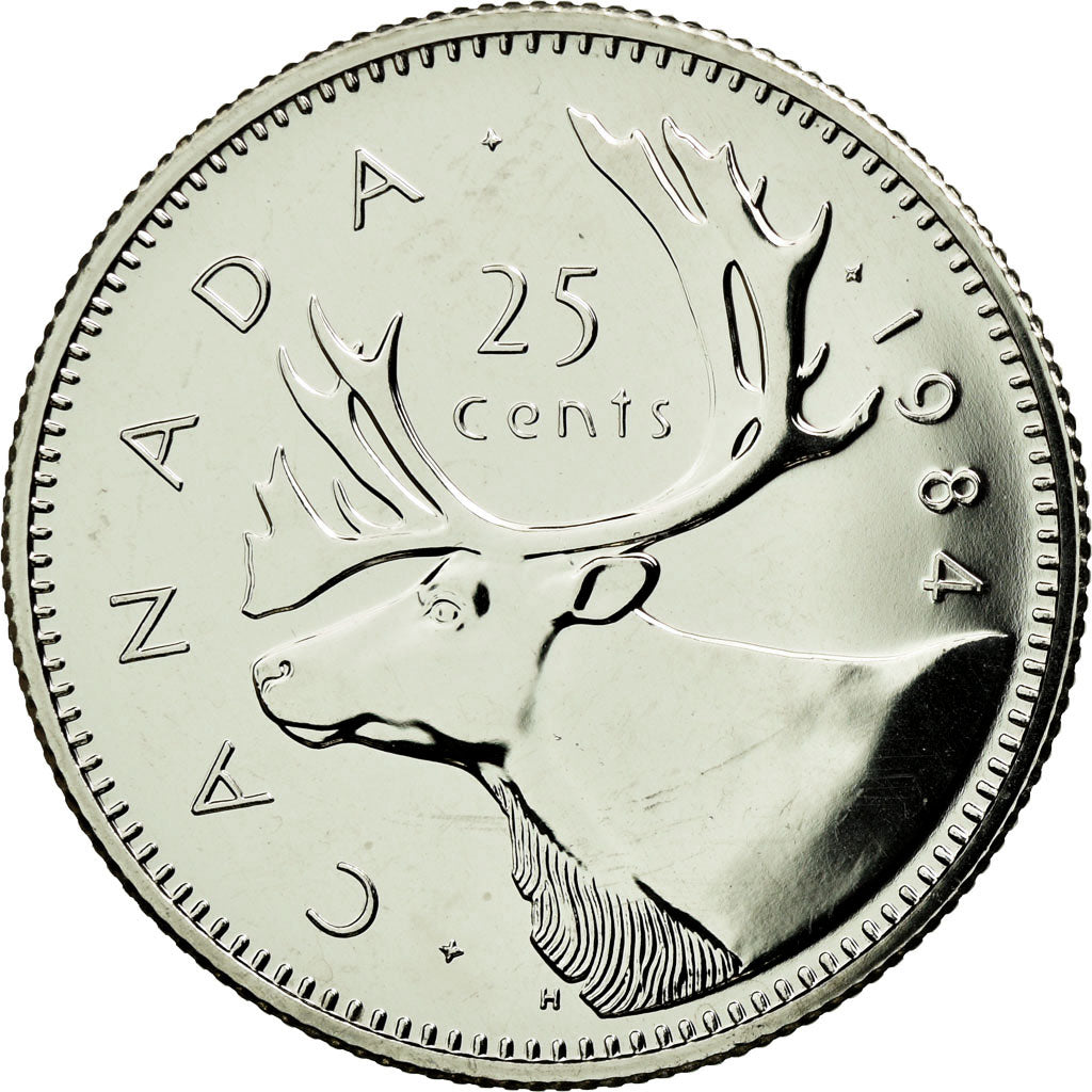 Coin, Canada, Elizabeth II, 25 Cents, 1984, Royal Canadian Mint, Ottawa