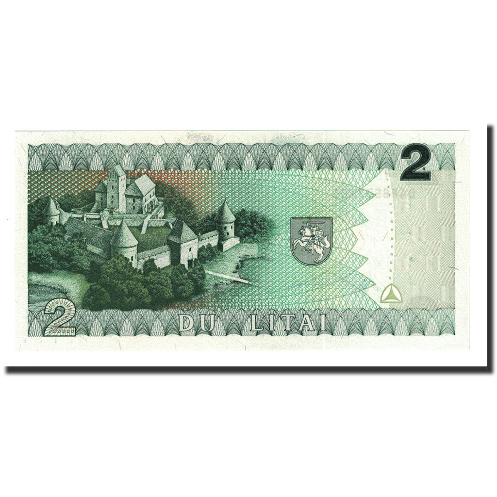Banknote, Lithuania, 2 Litai, 1993, KM:54a, UNC(65-70)