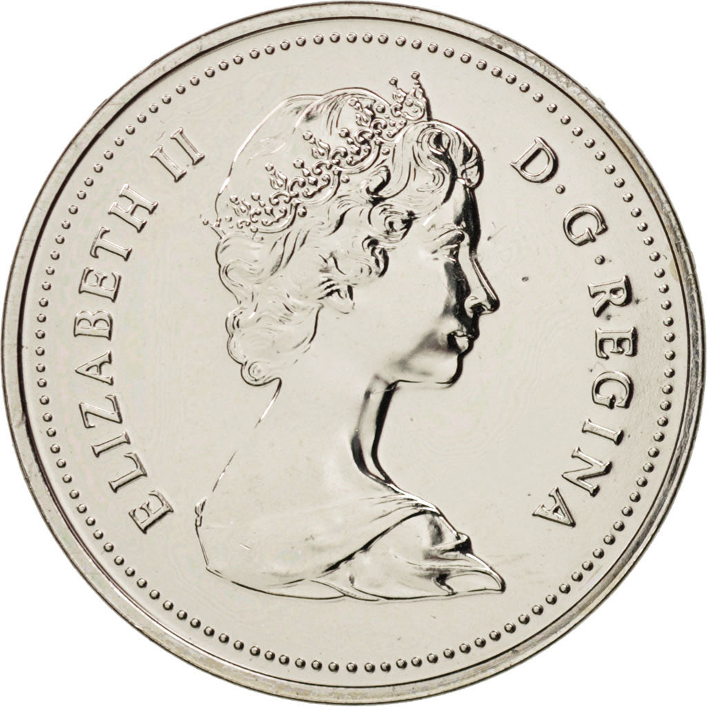 Coin, Canada, Elizabeth II, 5 Cents, 1984, Royal Canadian Mint, Ottawa