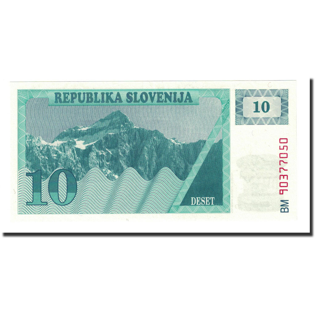 Banknote, Slovenia, 10 (Tolarjev), 1990, KM:4a, UNC(65-70)
