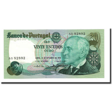 Banknote, Portugal, 20 Escudos, 1978, KM:176a, UNC(65-70)