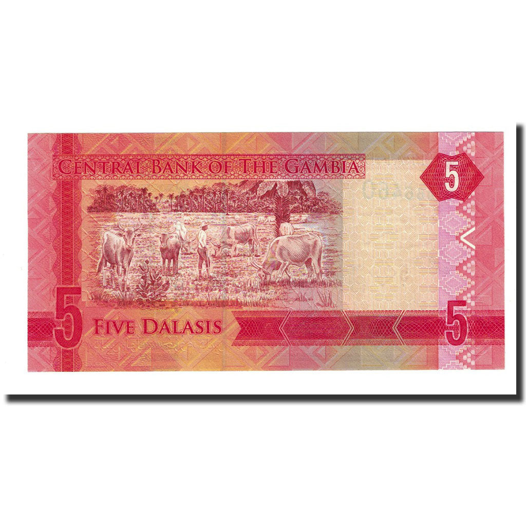 Banknote, Gambia, 5 Dalasis, UNDATED (2015), UNC(65-70)