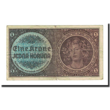 Banknote, Bohemia and Moravia, 1 Koruna, Undated (1940), KM:3a, VF(20-25)