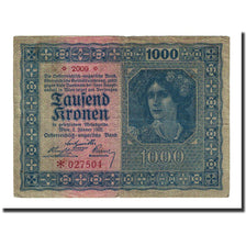 Banknote, Austria, 1000 Kronen, 1922-01-02, KM:78, VF(20-25)