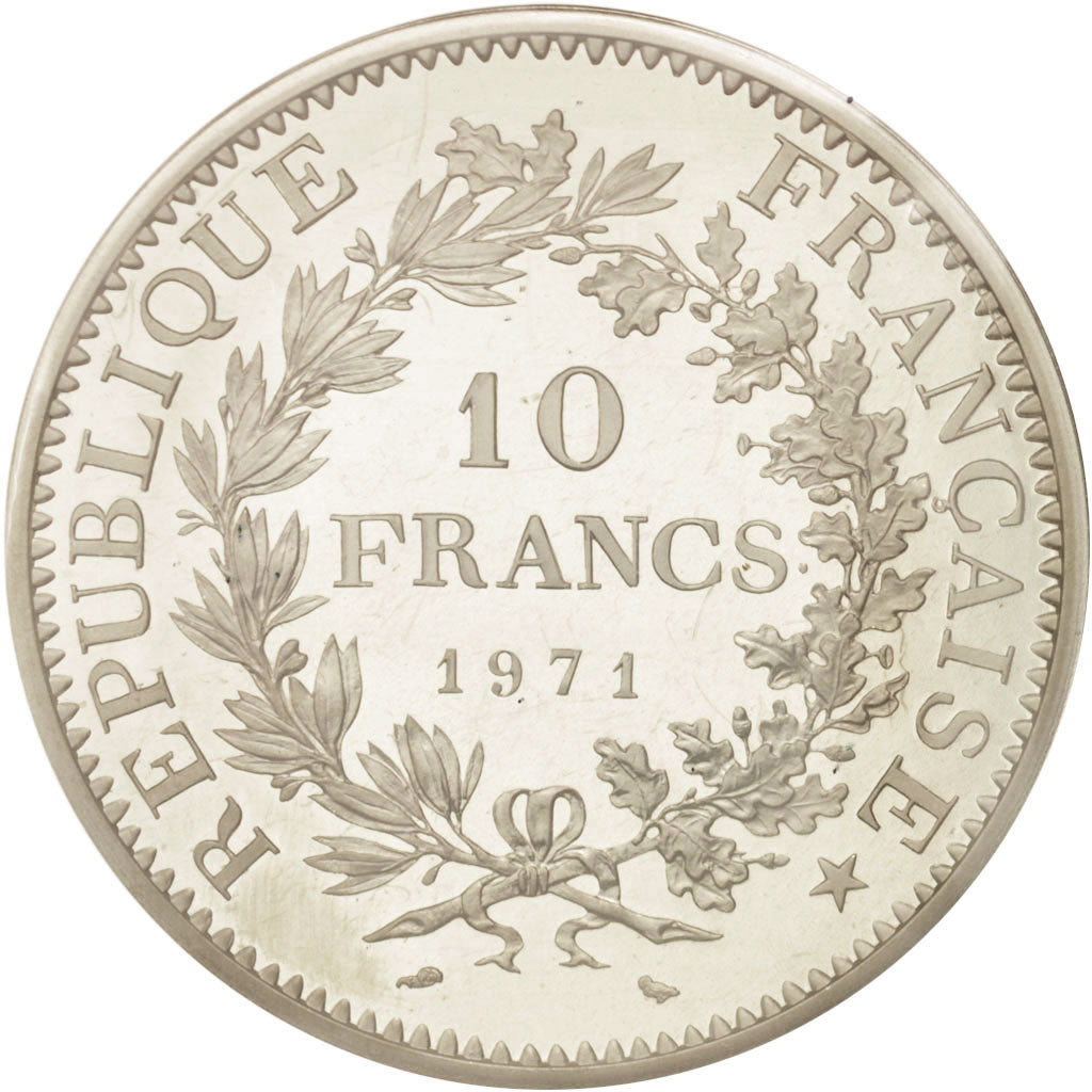 Coin, France, 10 Francs, 1971, MS(65-70), Silver, KM:P435, Gadoury:183.P1