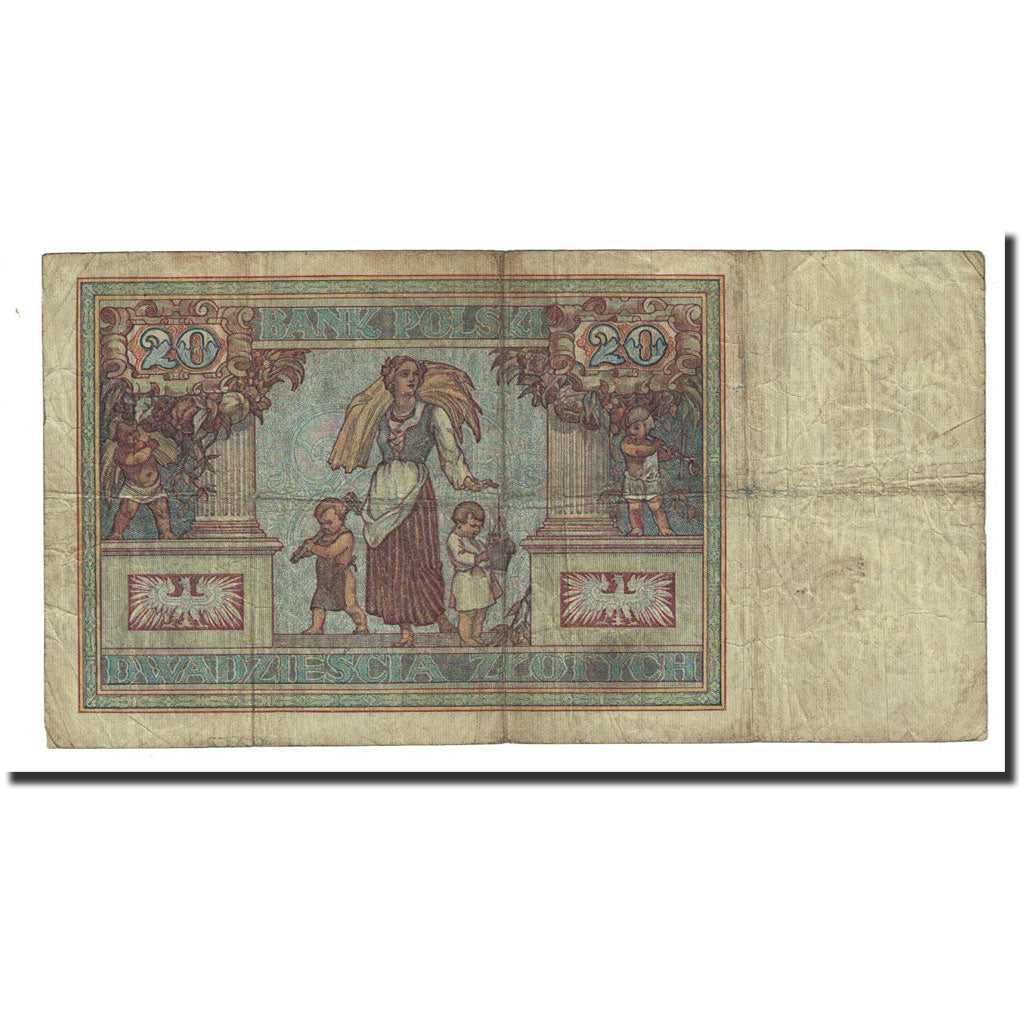 Banknote, Poland, 20 Zlotych, 1931-06-20, KM:73, VF(20-25)