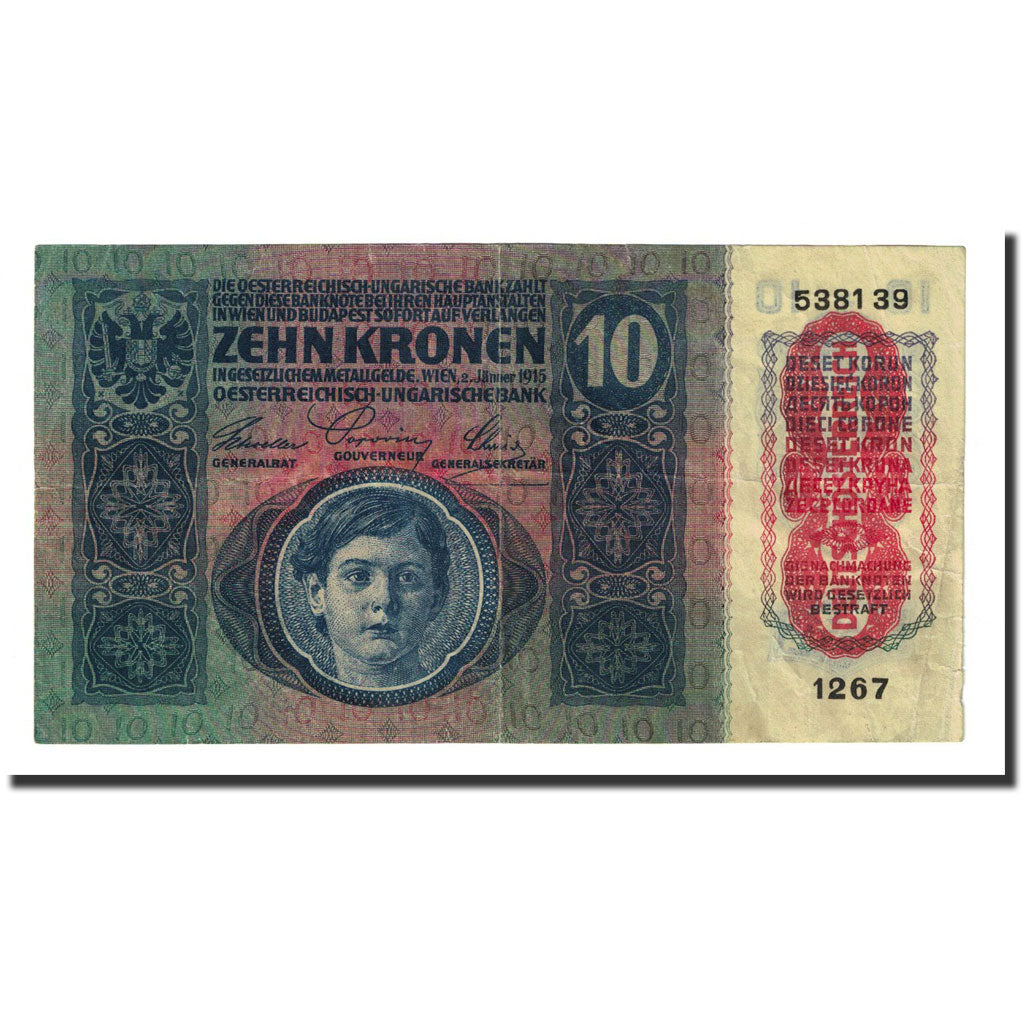 Banknote, Austria, 10 Kronen, Undated (1919), KM:51a, EF(40-45)