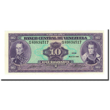 Banknote, Venezuela, 10 Bolívares, 1990-05-31, KM:61b, UNC(65-70)