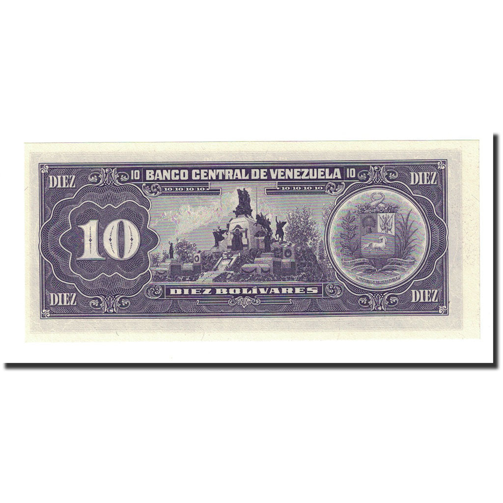 Banknote, Venezuela, 10 Bolívares, 1990-05-31, KM:61b, UNC(65-70)