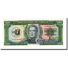Banknote, Uruguay, 0.50 Nuevo Peso on 500 Pesos, Undated (1967), KM:54