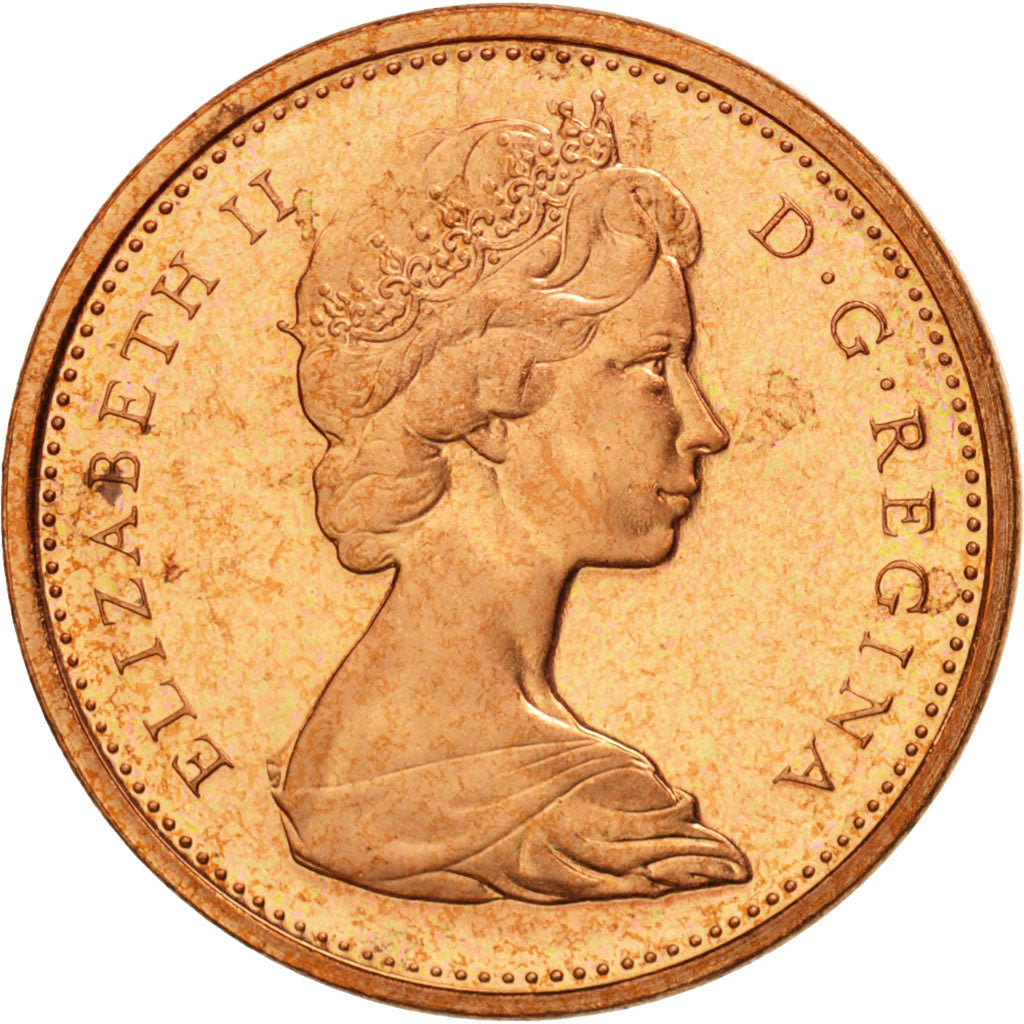 Coin, Canada, Elizabeth II, Cent, 1968, Royal Canadian Mint, Ottawa, MS(65-70)