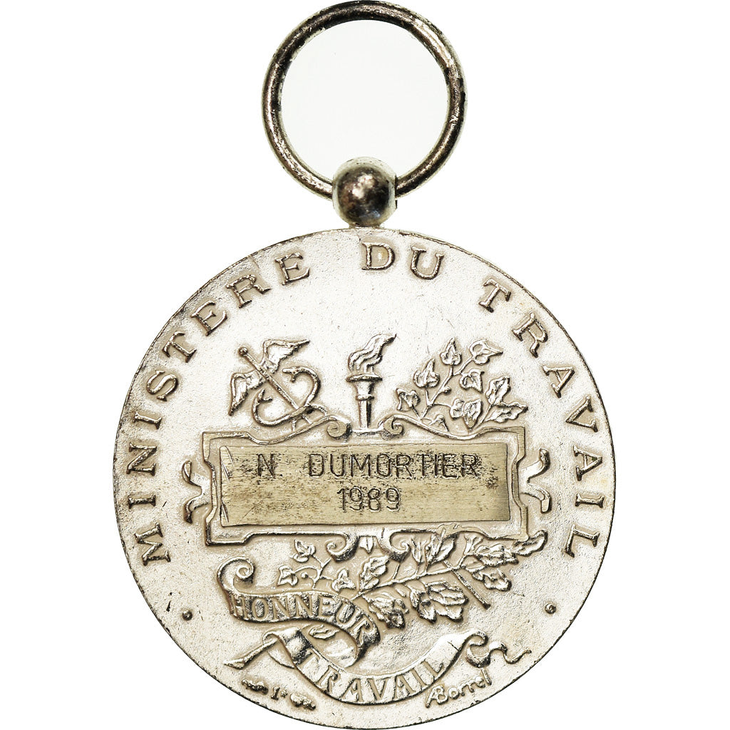 France, Médaille d'honneur du travail, Médaille, 1989, Excellent Quality