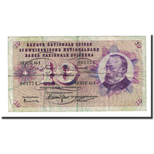 Banknote, Switzerland, 10 Franken, 1965-12-23, KM:45k, VF(20-25)