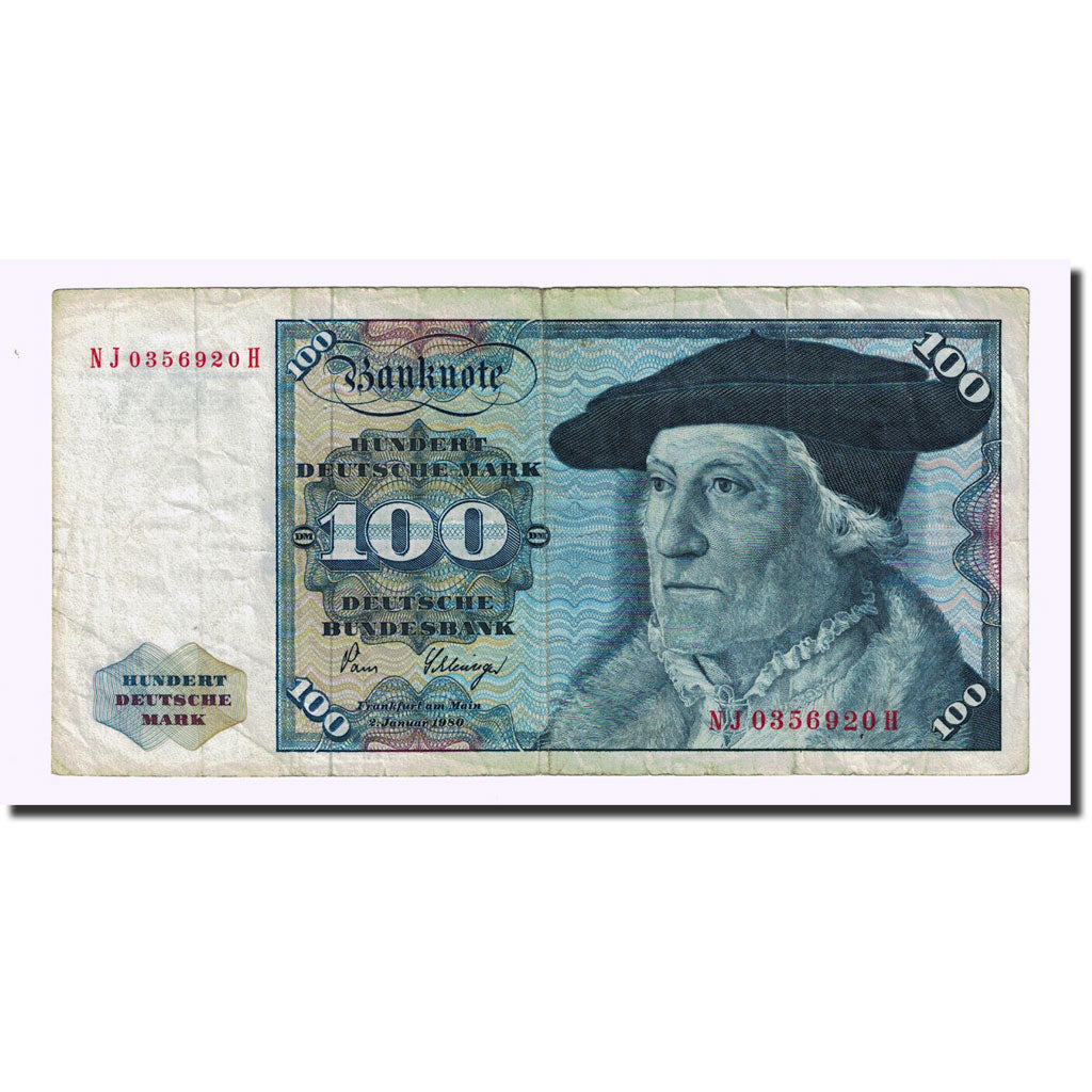 Banknote, GERMANY - FEDERAL REPUBLIC, 100 Deutsche Mark, 1980-01-02, KM:34d