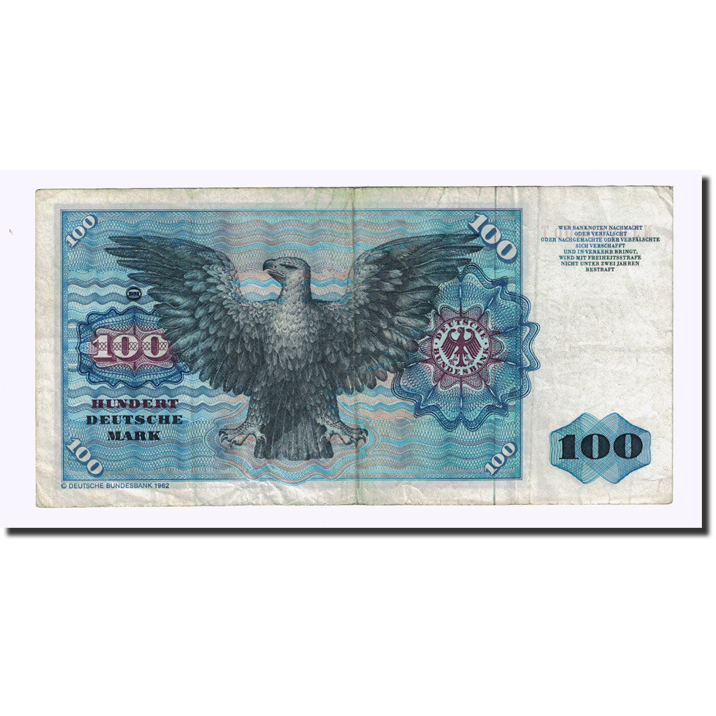 Banknote, GERMANY - FEDERAL REPUBLIC, 100 Deutsche Mark, 1980-01-02, KM:34d
