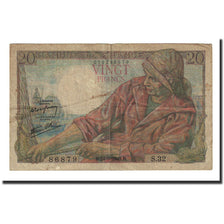 Frankrijk, 20 Francs, 1942-09-24, TB+, Fayette:13.3, KM:100a