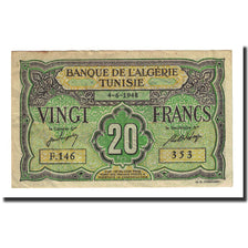 Banknote, Algeria, 20 Francs, 1948-06-04, KM:103, AU(50-53)