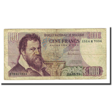 Banknote, Belgium, 100 Francs, 1971-08-24, KM:134b, VF(20-25)