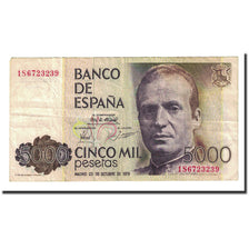 Billete, 5000 Pesetas, España, 1979-10-23, KM:160, BC