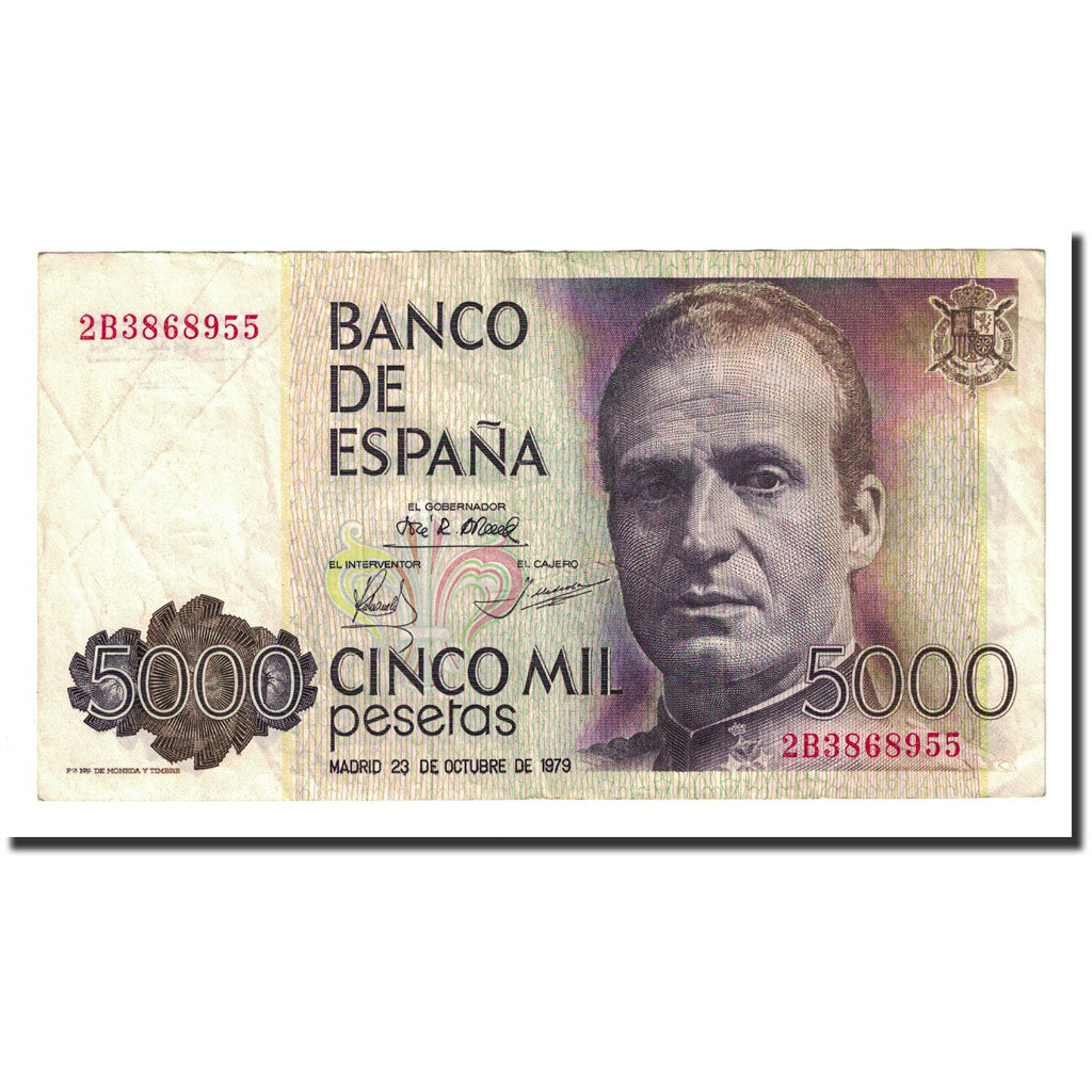 Banknote, Spain, 5000 Pesetas, 1979-10-23, KM:160, EF(40-45)