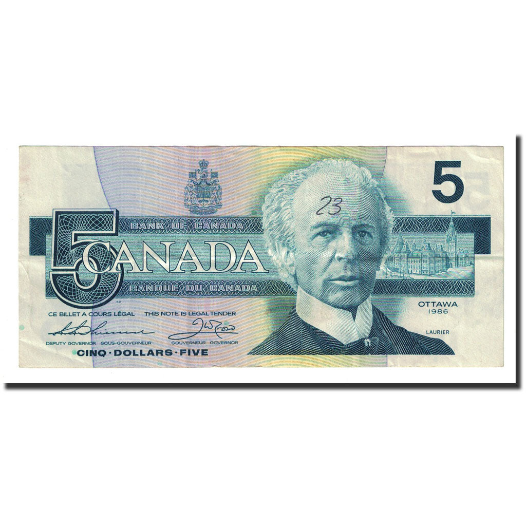 Banconote, Canada, 5 Dollars, 1986, KM:95b, BB