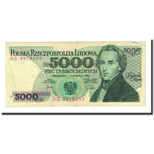 Banknote, Poland, 5000 Zlotych, 1982-06-01, KM:150a, AU(50-53)