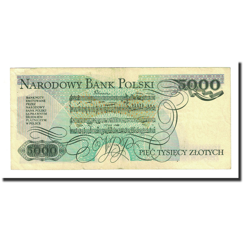 Banknote, Poland, 5000 Zlotych, 1982-06-01, KM:150a, AU(50-53)