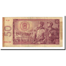 Banconote, Cecoslovacchia, 50 Korun, 1964, KM:90b, MB