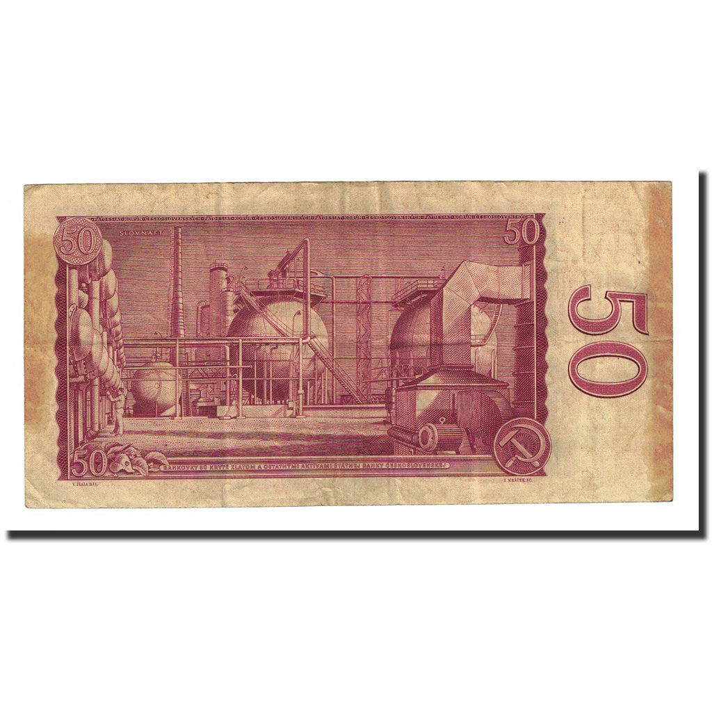 Banknote, Czechoslovakia, 50 Korun, 1964, KM:90b, VF(20-25)