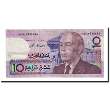 Banknote, Morocco, 10 Dirhams, 1987, KM:63a, AU(55-58)