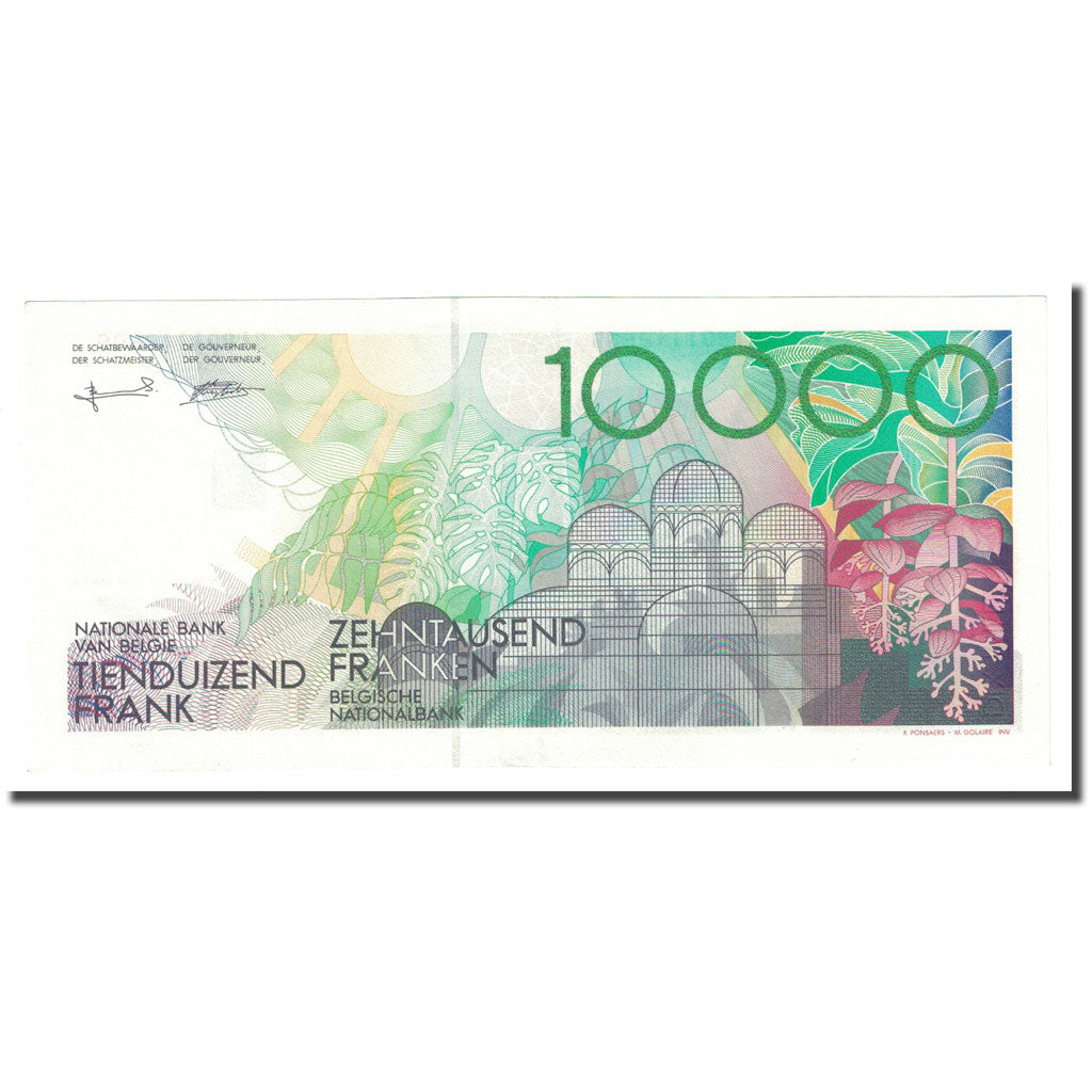 Banknote, Belgium, 10,000 Francs, UNDATED (1992-1997), KM:146, AU(55-58)